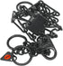 Herm Sprenger Black Stainless Steel Dog Prong Collar with Easy On Assembly Chain, Professional Training Pinch Collar