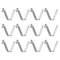 HARFINGTON 12pcs Single Button Kayak Paddle Snap Spring Clip, 44x8.5mm, Spring Steel V-Shaped Locking Tube Clips