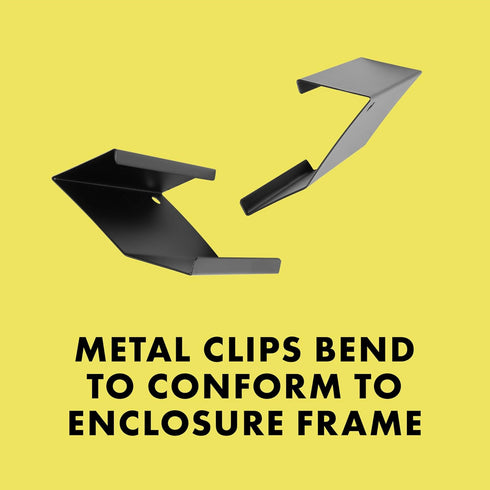 Zilla Heavy Duty Screen Clips, 2 Pack, Secures Screen Covers to Terrarium, Fits Size 30G and Larger