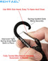 Paracord Keychain with Carabiner - Military Braided Clip with Strap for Keys for Men and Women