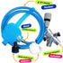 Dog Shower Attachment Kit - Pet Washing Hose Grooming Brush & Scrubber for Bathing Cats and Dogs, Easy Installation