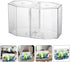 1PC Mini Clear Acrylic Fish Tank, Small Betta Fish Bowl for Decorative Goldfish Tank