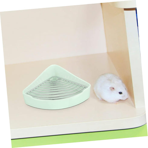 Chinchilla Abaodam Small Pet Cage Supply Bunny Litter Box Ceramic Pet Toilet Hamster Potty Rabbit Toilet Box
