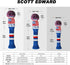 Scott Edward Knit Wood Golf Club Head Covers 4 Pieces Fit Over Driver Fairway Wood Hybrid