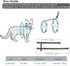 Cat Harness and Leash Set, Soft Nylon Adjustable for Kittens, Glow in The Dark, Black