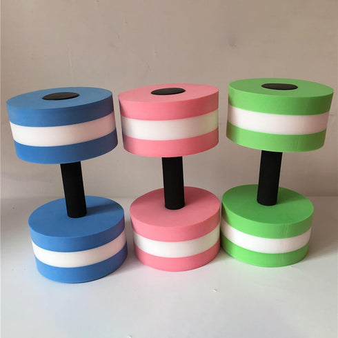 Aosekaa Swimming Aquatic Dumbbell Bar Aquatic Exercise Dumbbells Barbell Aquatic Barbell Float Water Dumbells for Pool