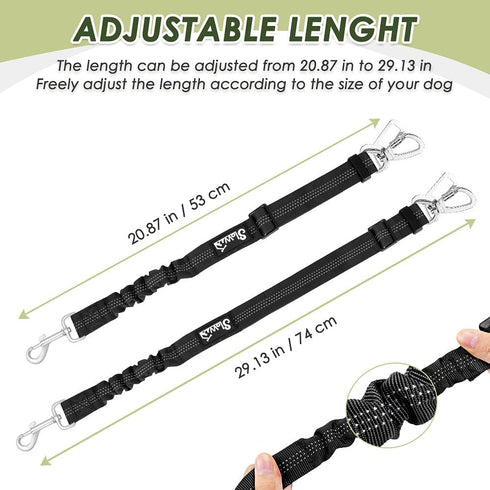 SlowTon Dog Seat Belt Harness for Car, Dog Car Harness Adjustable Mesh Breathable & Dog Seatbelt Safety Tether