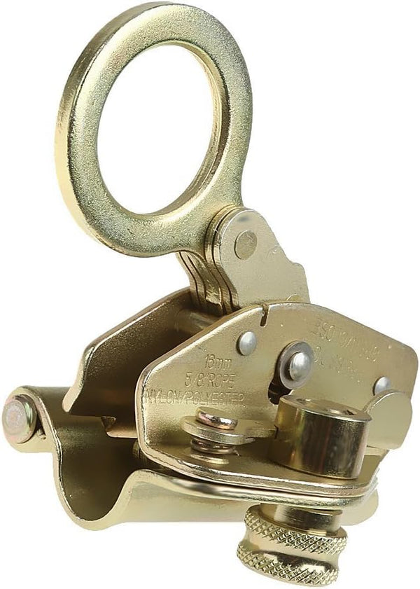 Rope Grab Ascender Fall Protection 25KN for Rocking Climbing Tree Arborist Fits 14-16mm Nylon Rope