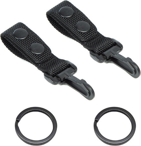 LUITON Duty Belt Keeper with Key Holder for 2¼" Wide Belt, Nylon Keychain Police Key Strap Keeper with Snap Clip