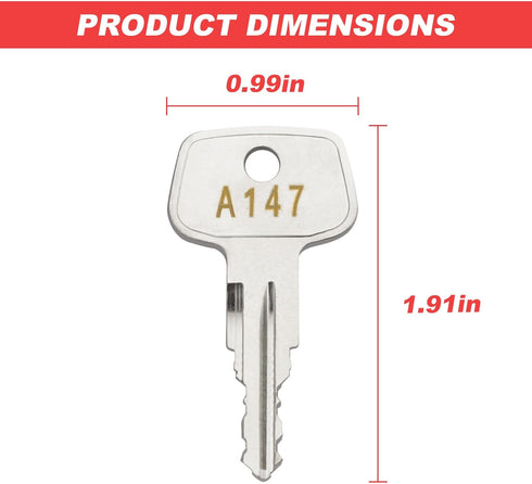 A147 SKS roof rack key,Replacement Keys for Yakima SKS Roof Racks,Crossbars,Carriers.(Code A147) by VIDABTE