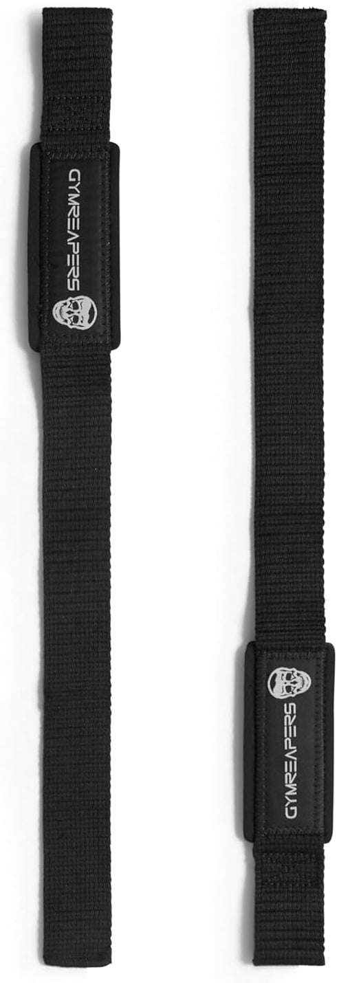 Gymreapers Lifting Wrist Straps for Weightlifting, Bodybuilding, Powerlifting, Padded Neoprene with 18 inch Cotton