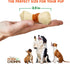 2.5-inch 12 Count Pork Chomps Baked Pork Skin Dog Chews, Mini Knots, Real Chicken Wrap