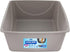 Petmate Open Cat Litter Box, Extra Large Nonstick Litter Pan, Durable Standard Litter Box, Mouse Grey