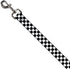 Dog Leash Checker Black White 4 Feet Long 1.0 Inch Wide