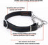 Love Dream Martingale Collars for Dogs, Leather Training Dog Collar, Stainless Steel Chain Anti-Escape No Pull Dog Collar for Medium Large Dogs (L(15.7"-20.9"), Black)
