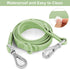 Wisedog Waterproof Standard Dog Leashes - 5 ft/6 ft Adjustable with 2 Hooks for Traffic Control Safety for Small,