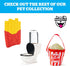 BigMouth Inc Rainbow Elevated Cat Bowl - Raised Ceramic Feeder for Small Dogs and Cats