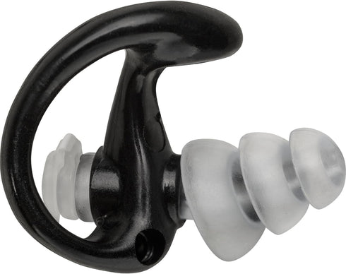 EP4 SureFire Sonic Defenders Plus Filtered Earplugs, Triple flanged Design, Reusable, Black, Medium