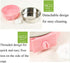 Stainless Steel Removable Pet Food Bowl, Anti-overturn Water Feeder Container, 2 Set for Small Dog/Cat/Rabbit, Easy to