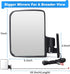 Golf Cart Mirror Universal - with Turn Signal Light, Rear View Mirrors for Club Car Ezgo Yamaha