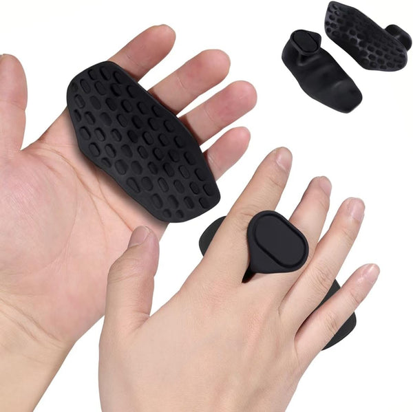 NiuMid Anti-Slip Workout Grips - Ergonomic Rubber Hand Protector Gloves for Weight Lifting,
