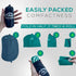 Gear Doctors Inflatable Camp Pillow, Backpacking Blow Up Pillow, Teal
