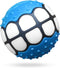 Dog Balls Toys Squeaky Fetch, Rubber Funny Ball Gifts for Large Medium Dogs, Blue White