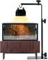 16.6-31 inch Reptile Lamp Stand, Adjustable Domes Heat Lamp Metal Bracket Floor Light Holder for Reptile Terrarium