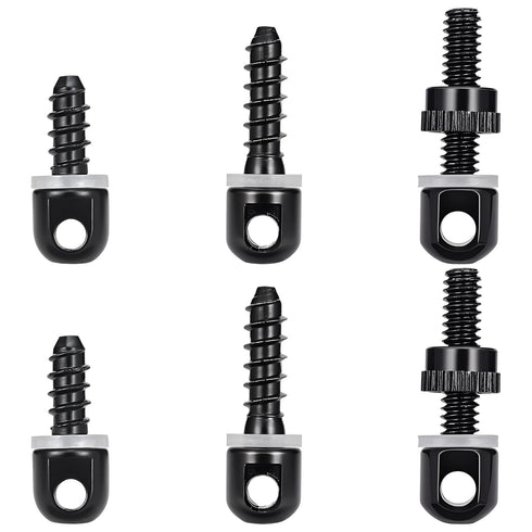 NEATABY Sling Swivel Studs Set, 6 Pieces Wood Bolt Sling Screw Mounts, Rifle