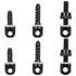 NEATABY Sling Swivel Studs Set, 6 Pieces Wood Bolt Sling Screw Mounts, Rifle