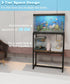 20 Gallon Black Fish Tank Stand, Upgraded Height Aquarium Table with 2 Tiers Storage Shelf, 510 LBS Capacity, 24" L x