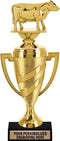 Crown Awards Dairy Cow Trophy, 14" Gold Cup Dairy Cow Trophies with
