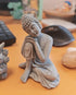 Fish Tank Decorations Set, Betta Fish Tank Accessories, Aquarium Buddha Statue and Artificial Plastic Plants Set