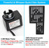 DaToo Hang On Filter, Small Fish Tank Hanging Power Waterfall Filtration System