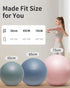 YOTTOY Anti-Burst Exercise Ball for Working Out, Yoga & Pregnancy, Extra Thick Workout Ball for Physical Therapy