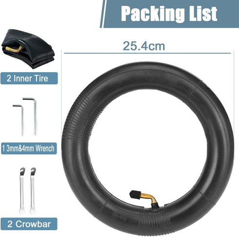 Tire & Tube Replacement, 10x2.125 inches Electric Scooter Wheels for Front or Rear (2 inner tire)