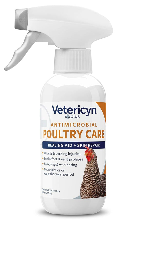 Vetericyn Plus Poultry Care Spray | Healing Aid and Skin Repair for