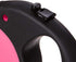 doggo Everyday Retractable Dog Leash, 16' Long Belt, Large for Dogs Up to 110 lbs, Pink
