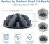 Jaoul Slow Feeder Dog Bowls Insert, Puzzle Feeder with Octopus Suction Cups, Medium (4.72 inch), Grey