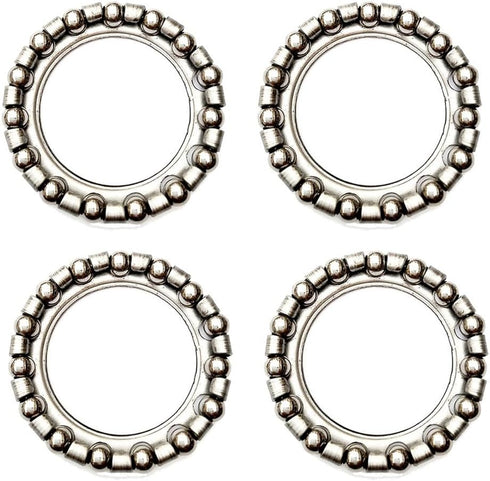 Cryspearl E-Bike Steering Headset Ball Bearings Set of 4, Steel Construction, 1.57 x