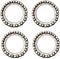 Cryspearl E-Bike Steering Headset Ball Bearings Set of 4, Steel Construction, 1.57 x