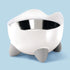 Catit PIXI Elevated Feeding Dish, Whisker Stress Free Food & Water Cat Bowl White