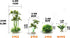 BEGONDIS 18 Pcs Artificial Green Water Plants Flower Set for Fish Tank Aquarium Decorations