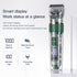 Dog Hair Clippers, Dog Grooming Clippers Kit with LED Display, Low Noise Heavy Duty Pet Hair Shaver Trimmers (Green)