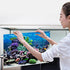 FILFEEL Aquarium Background Fish Decorations, PVC Adhesive Undersea Backdrop for Aquarium Fish Decoration 61 * 41cm