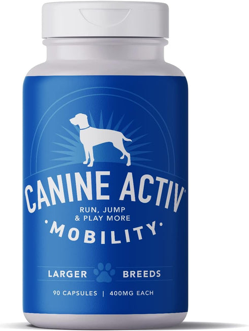 Dog Joint Pain Relief Capsules, 90 Ct - Activity-Induced Joint Supplement for Large Breed Dogs, Fast Pain Relief