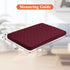 Waterproof Dog Bed Covers Only - Quilted Replacement Washable Pet Cover for Dog Cat, 53Lx40Wx6H Inches, Burgundy