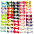 Chenkou Craft 50pcs (25pairs) Dog Cat Hair Bows with Rubber Band, Mix Colors & Patterns, Pet Hair Accessories