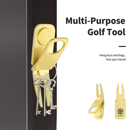 6 1 Mile High Life Golf Divot Tool and Ball Marker, Golf Cigar Holder, Magnetic Golf Cart Cigar Holder Clip, in Golf