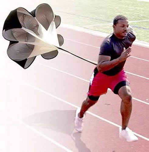 Running Speed Chute Resistance Parachute, 56 inch Powerchute Umbrella Training for Soccer, Football, and Sprint Drilling
